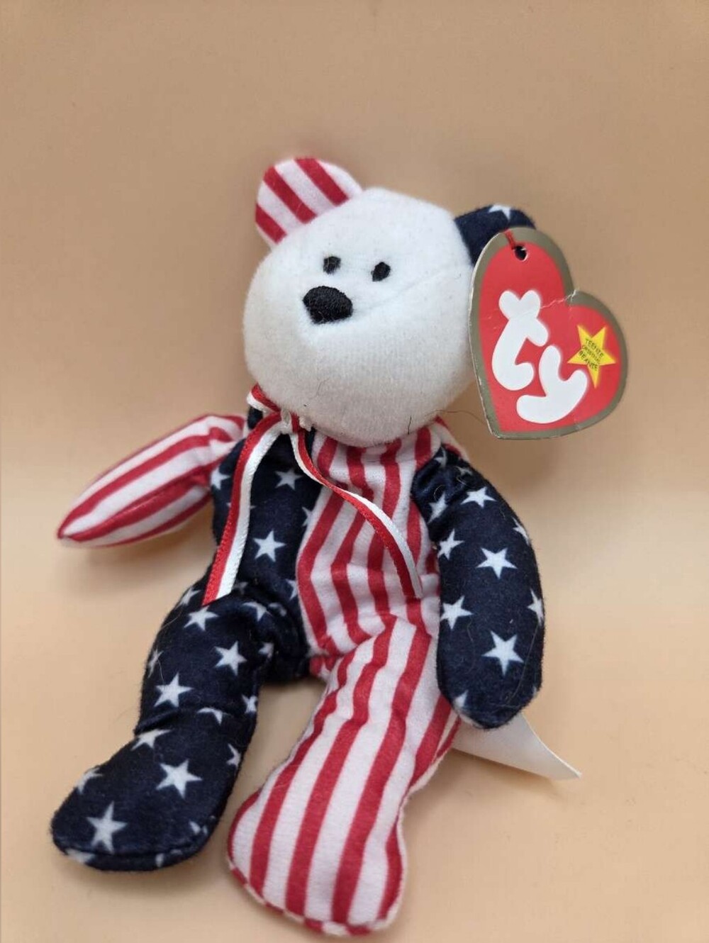 Ty Beanie Babies – Glory the American Flag Bear (2001 McDonald's Teenie Beanie)